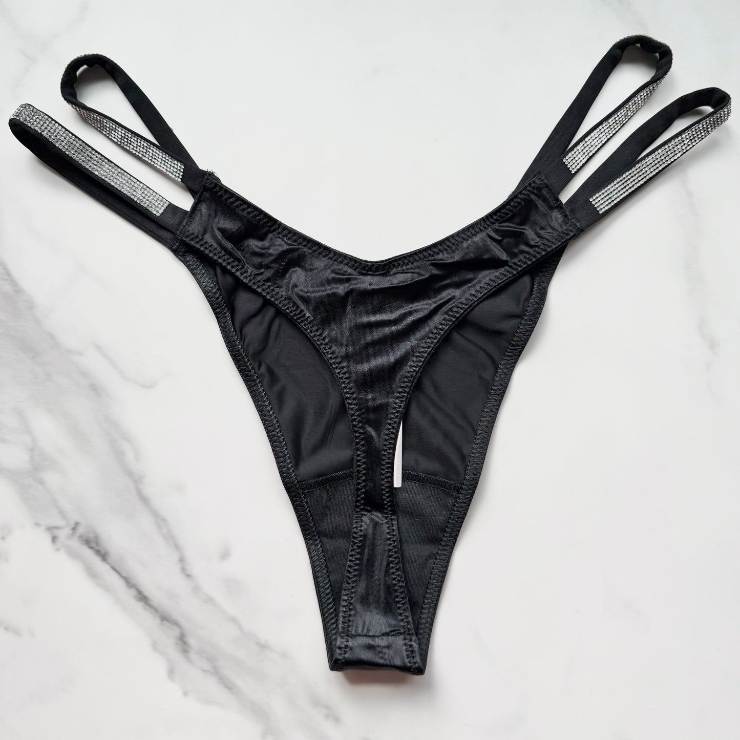 Very Sexy Double Shine Strap Smooth Thong Panty