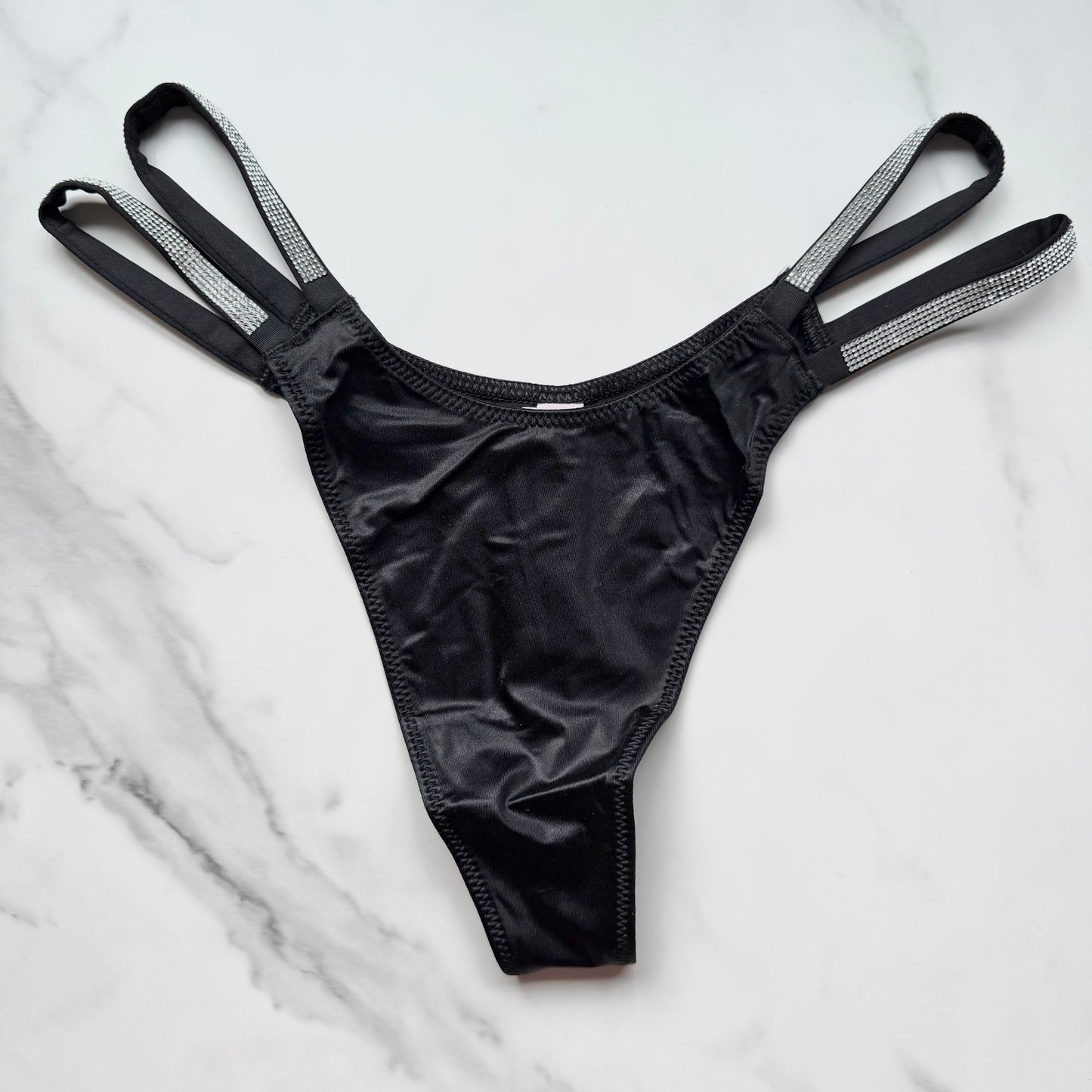 Very Sexy Double Shine Strap Smooth Thong Panty