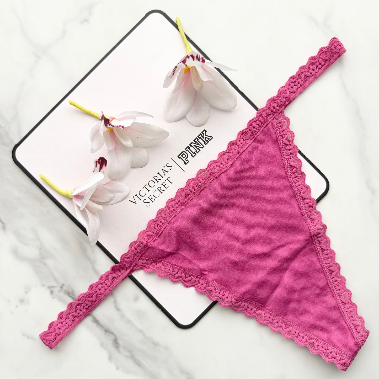 The Lacie Lace-Trim Smooth V-String Panty