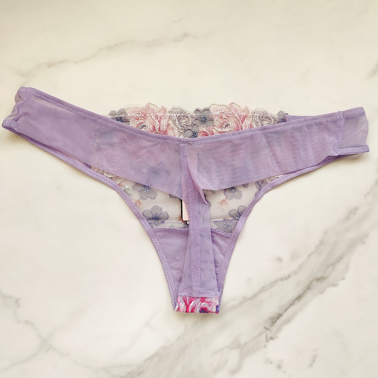 Dream Angels Floral Embroidery Thong Panty