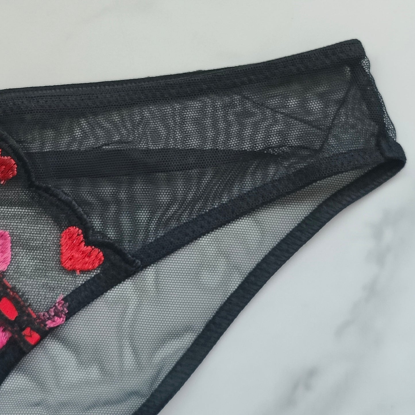 Dream Angels Heart Embroidery Cheekini Panty
