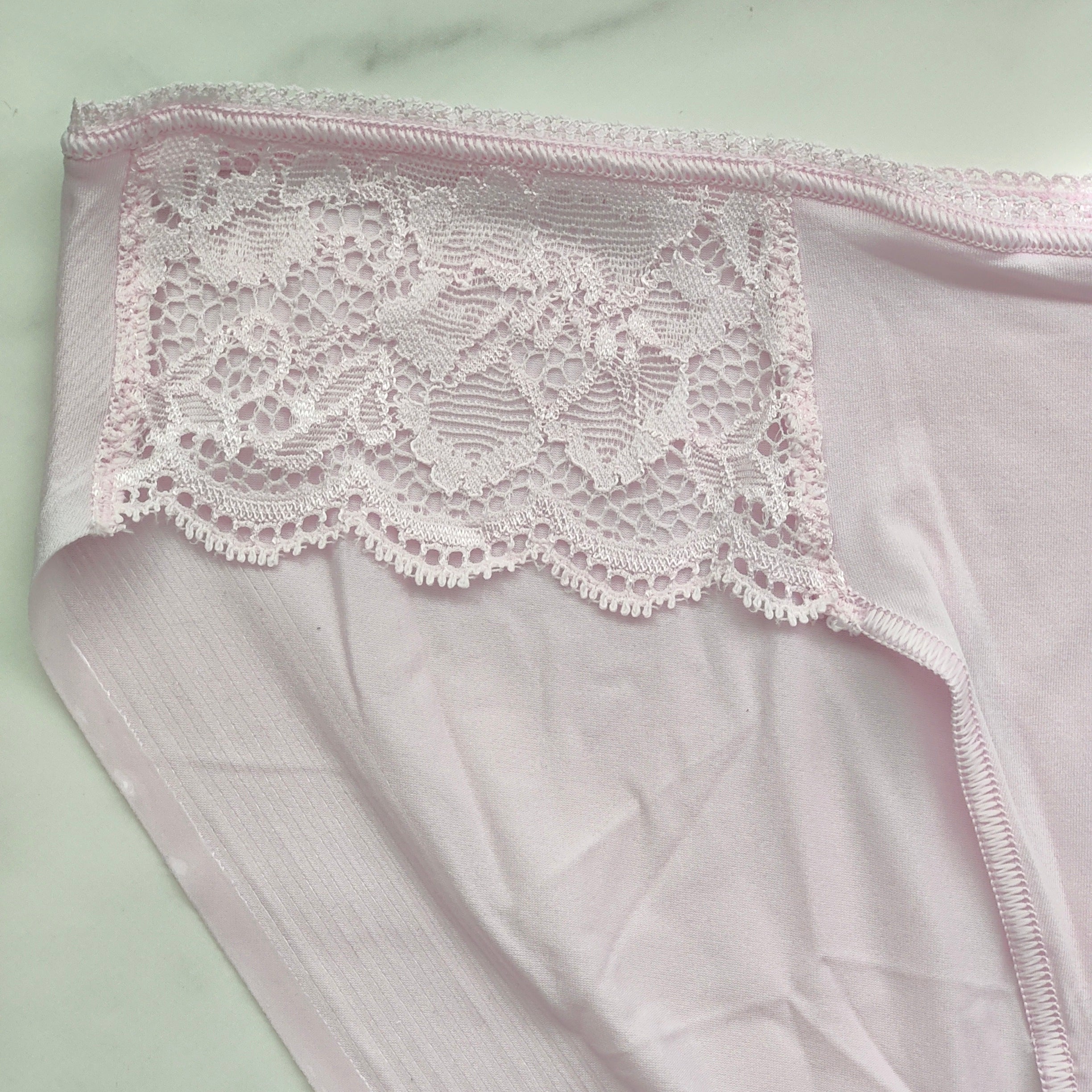 Vanishing Edge Microfiber with Lace Bikini Panty