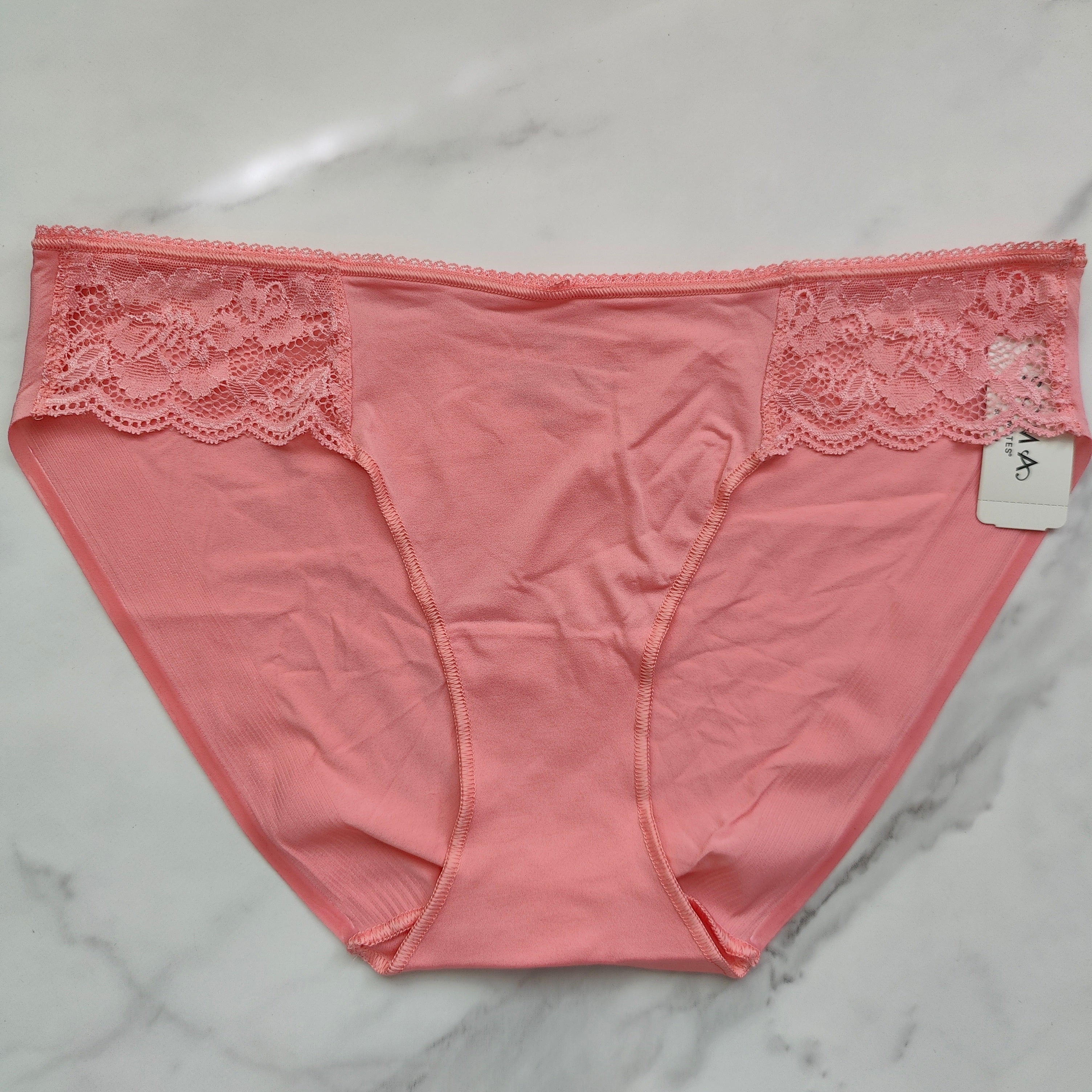 Vanishing Edge Microfiber with Lace Bikini Panty