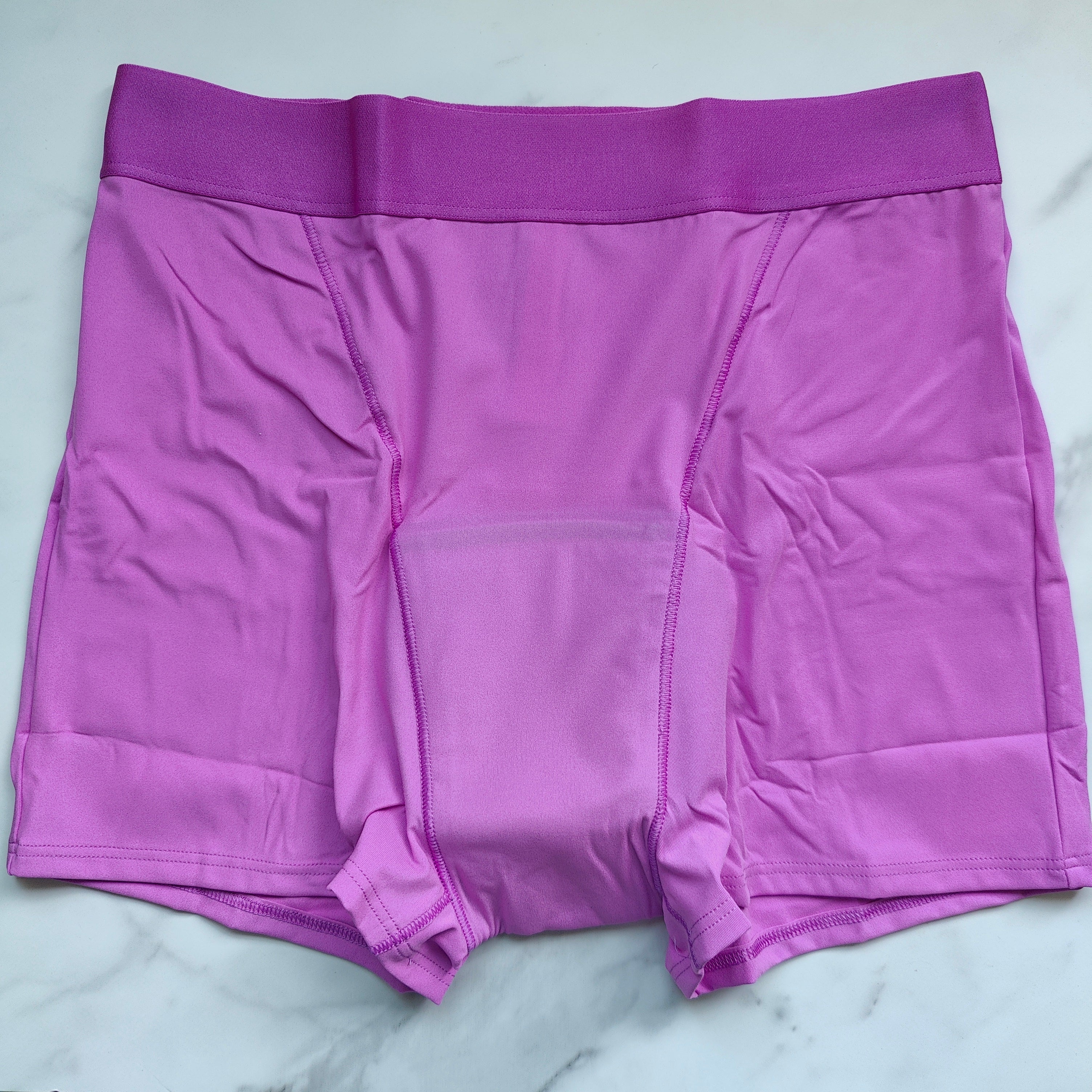 Solid Elastic Band Period Boyshort Panty