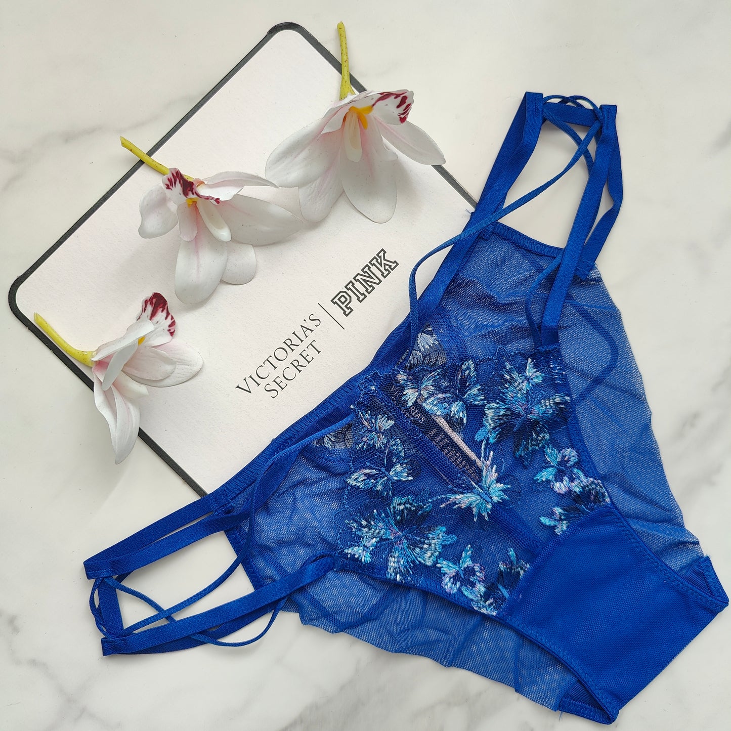 Very Sexy Butterfly Embroidery Strappy Bikini Panty