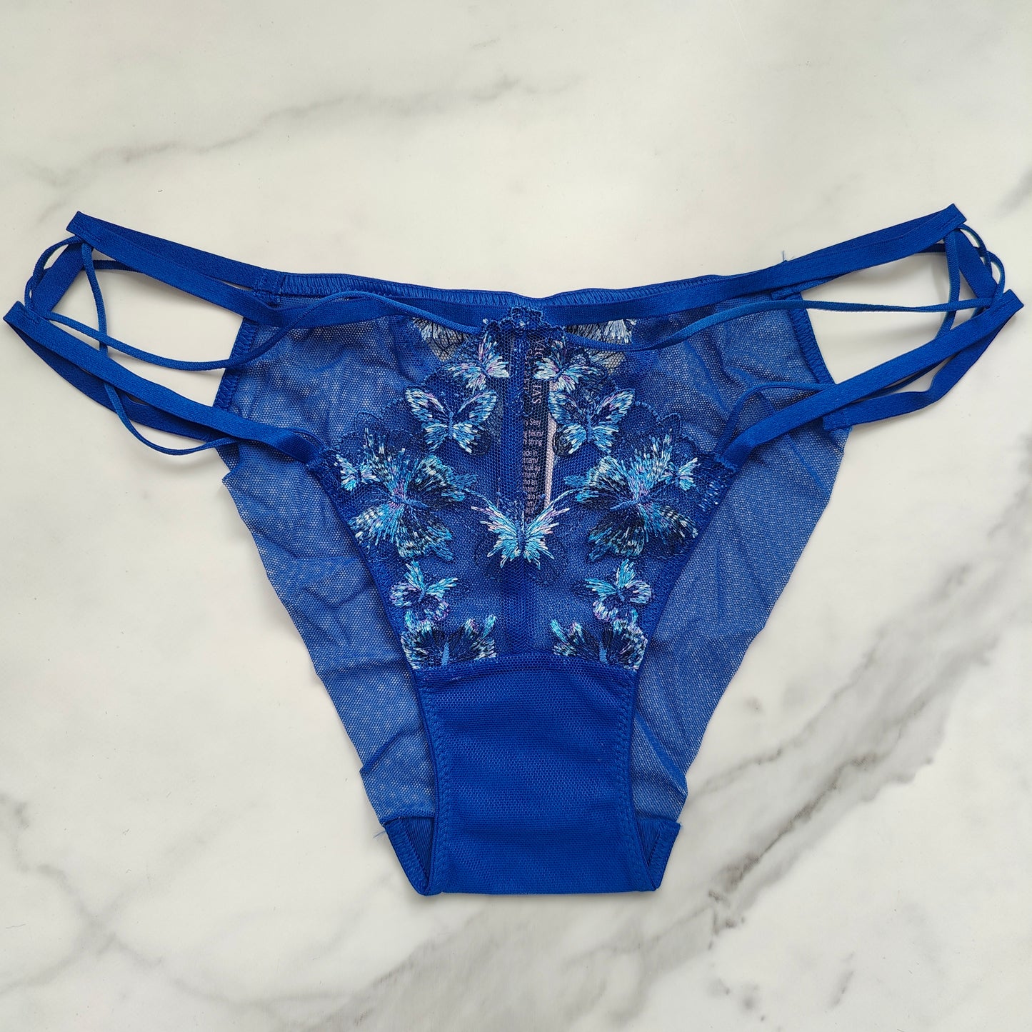 Very Sexy Butterfly Embroidery Strappy Bikini Panty
