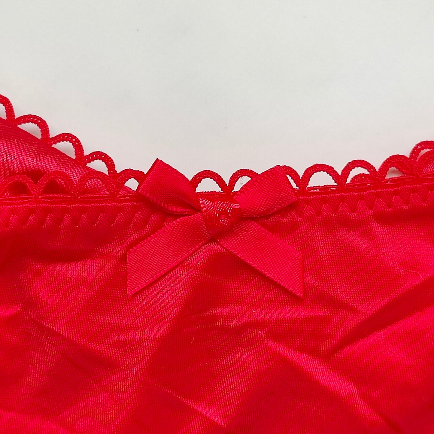 Very Sexy Satin Bow Cutout Back Open Cheeky Panty