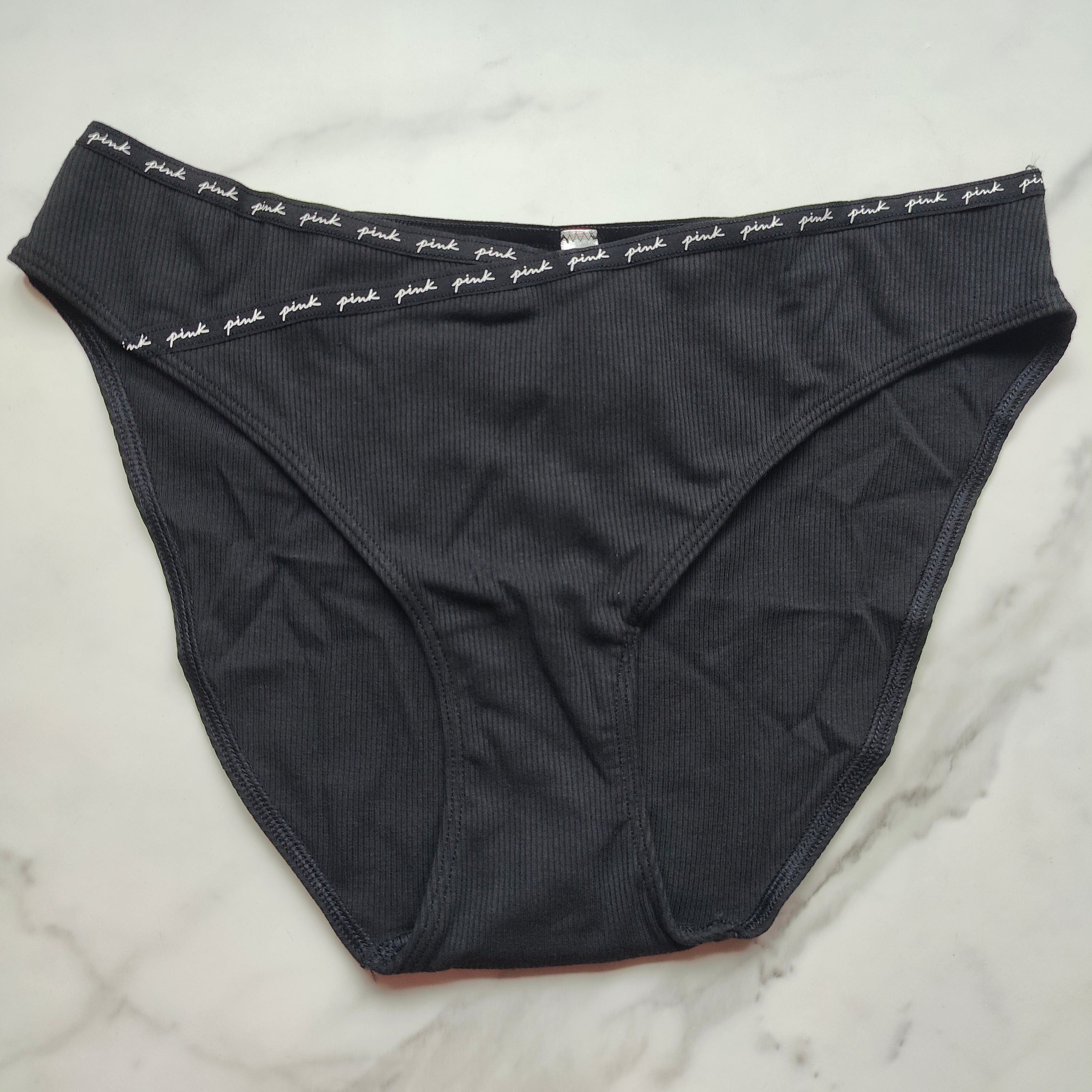 Rib Logo Cotton Bikini Panty