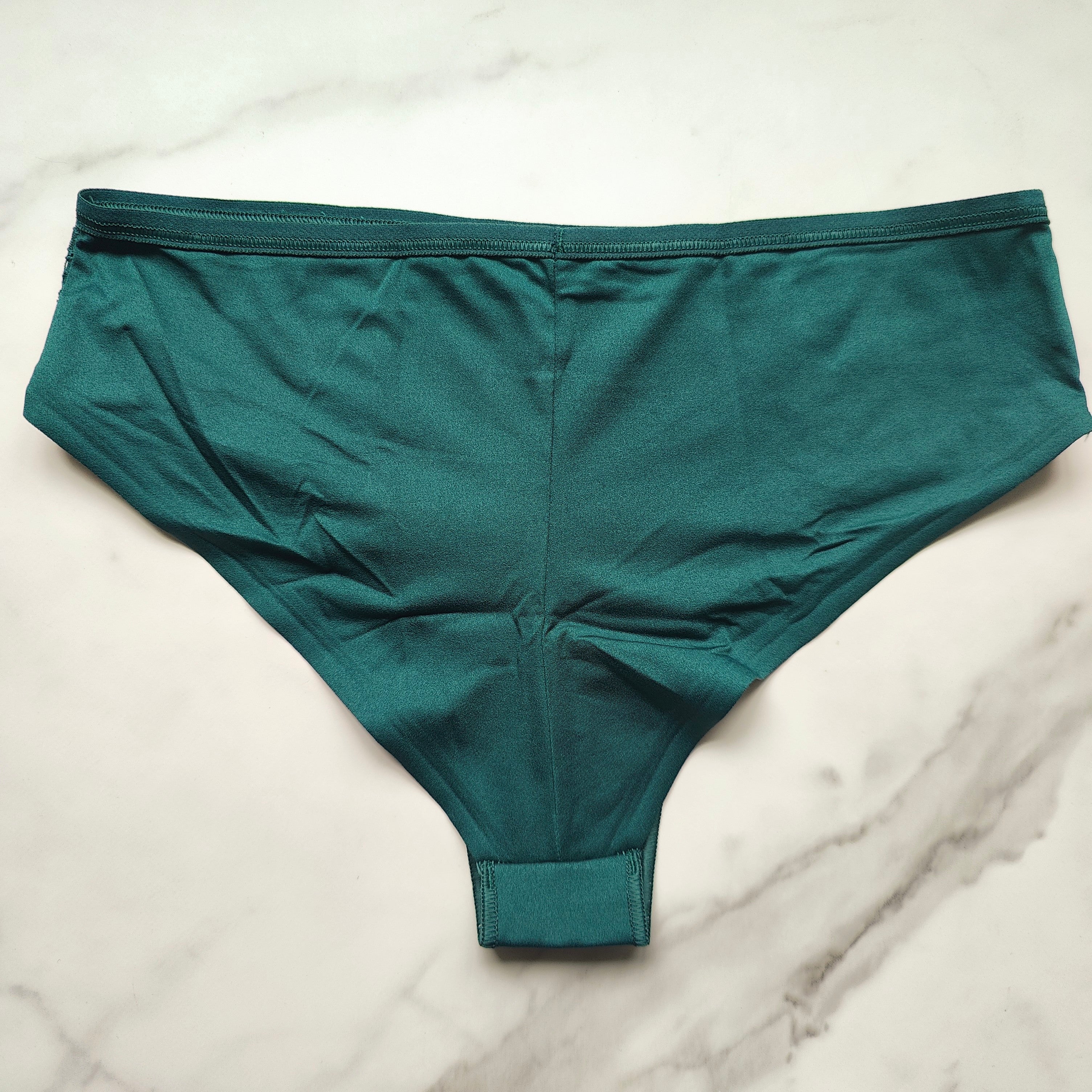 Vanishing Edge Microfiber with Lace Cheeky Hipster Panty