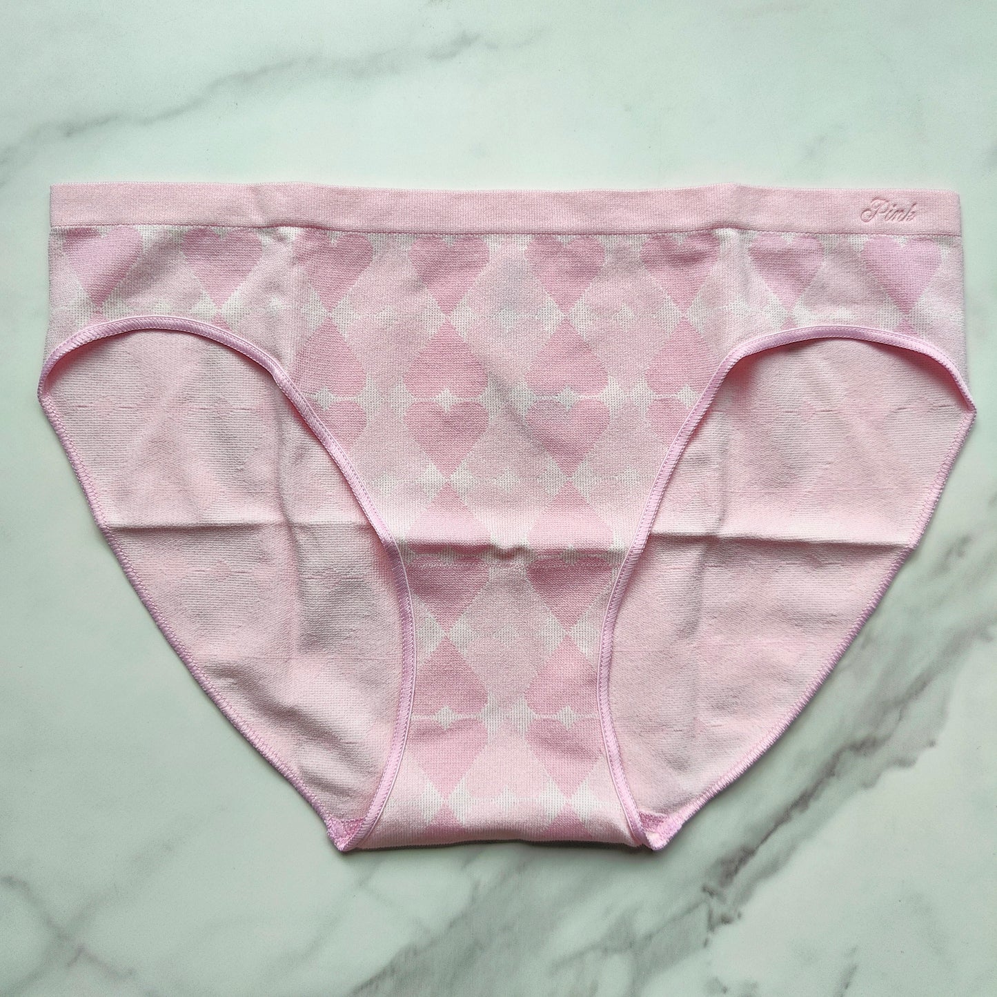 Heart Jacquard Seamless Bikini Panty
