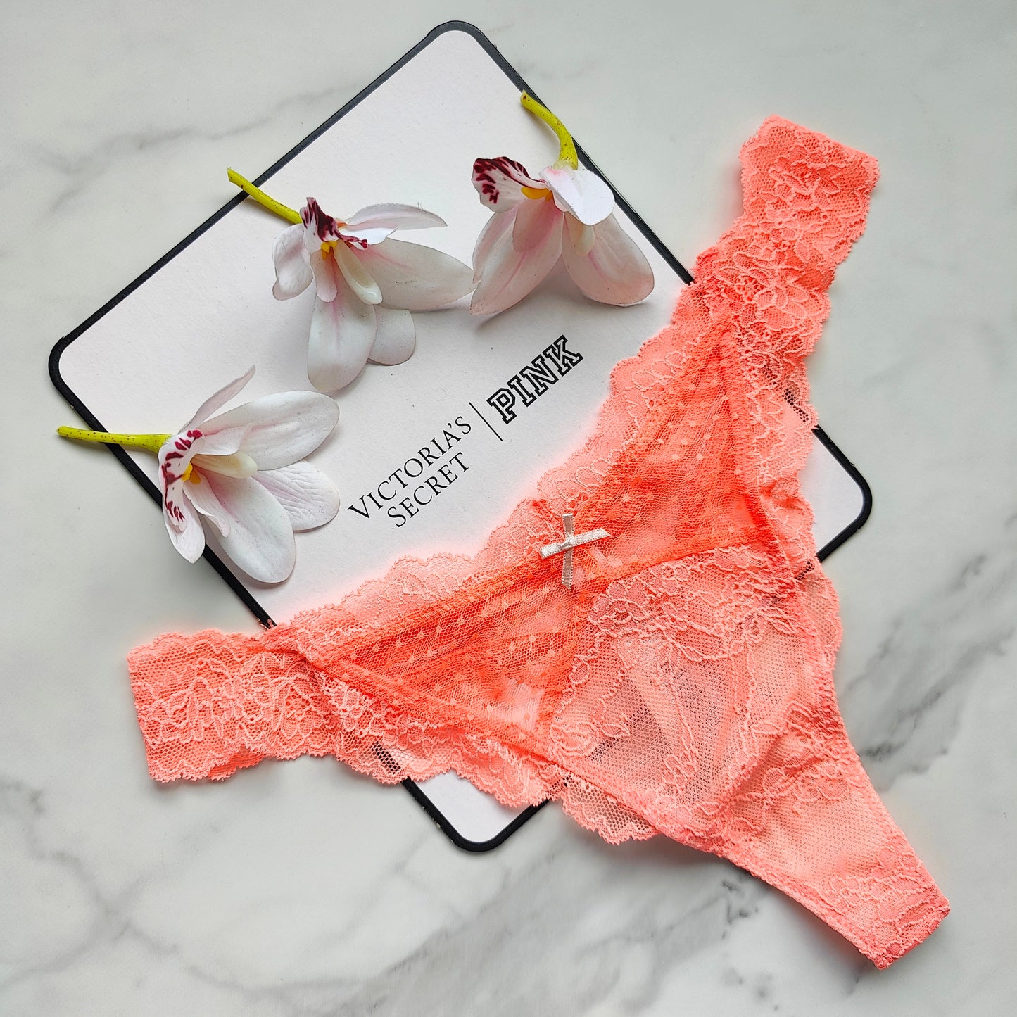 Dream Angels Lace & Mesh Detail Thong Panty