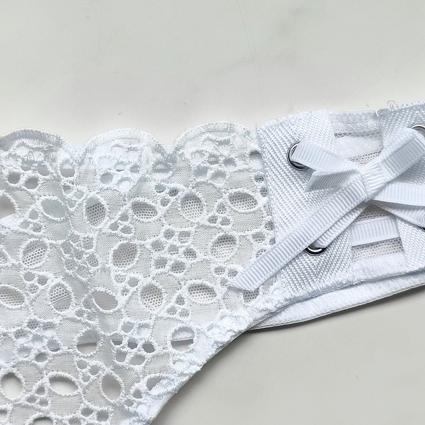 Dream Angels Eyelet Lace-Up Thong Panty