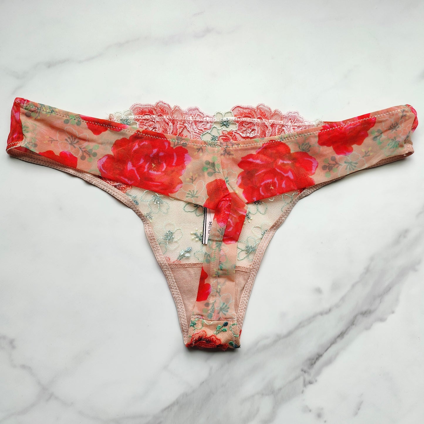 Dream Angels Floral Embroidery Thong Panty