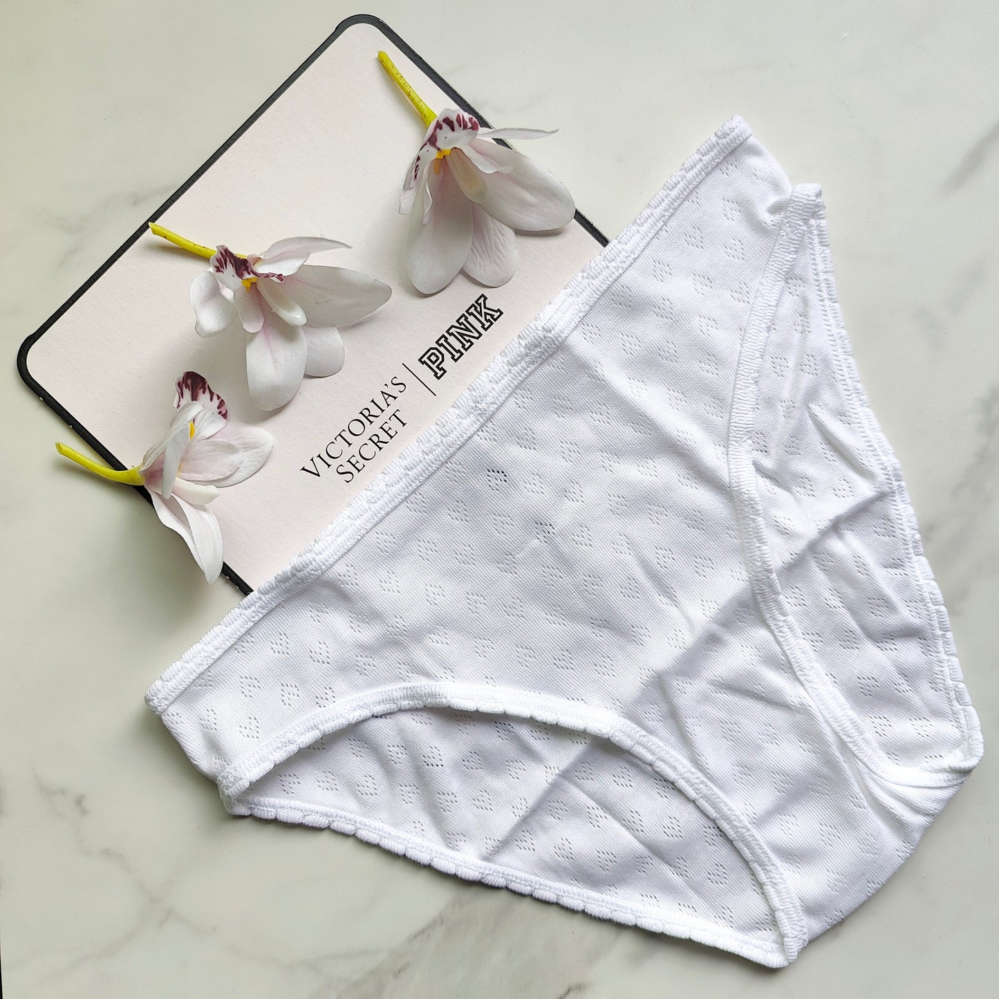 Cotton Heart Pointelle Bikini Panty