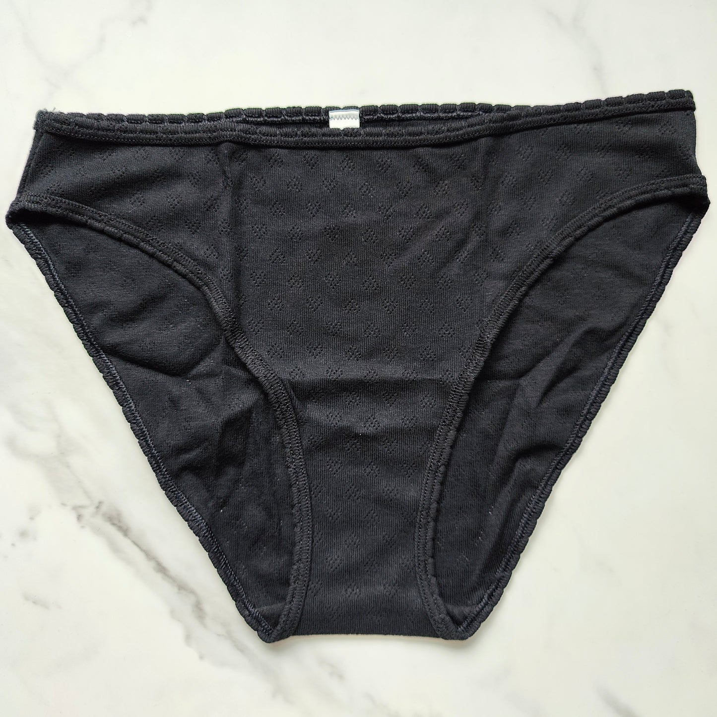 Cotton Heart Pointelle Bikini Panty