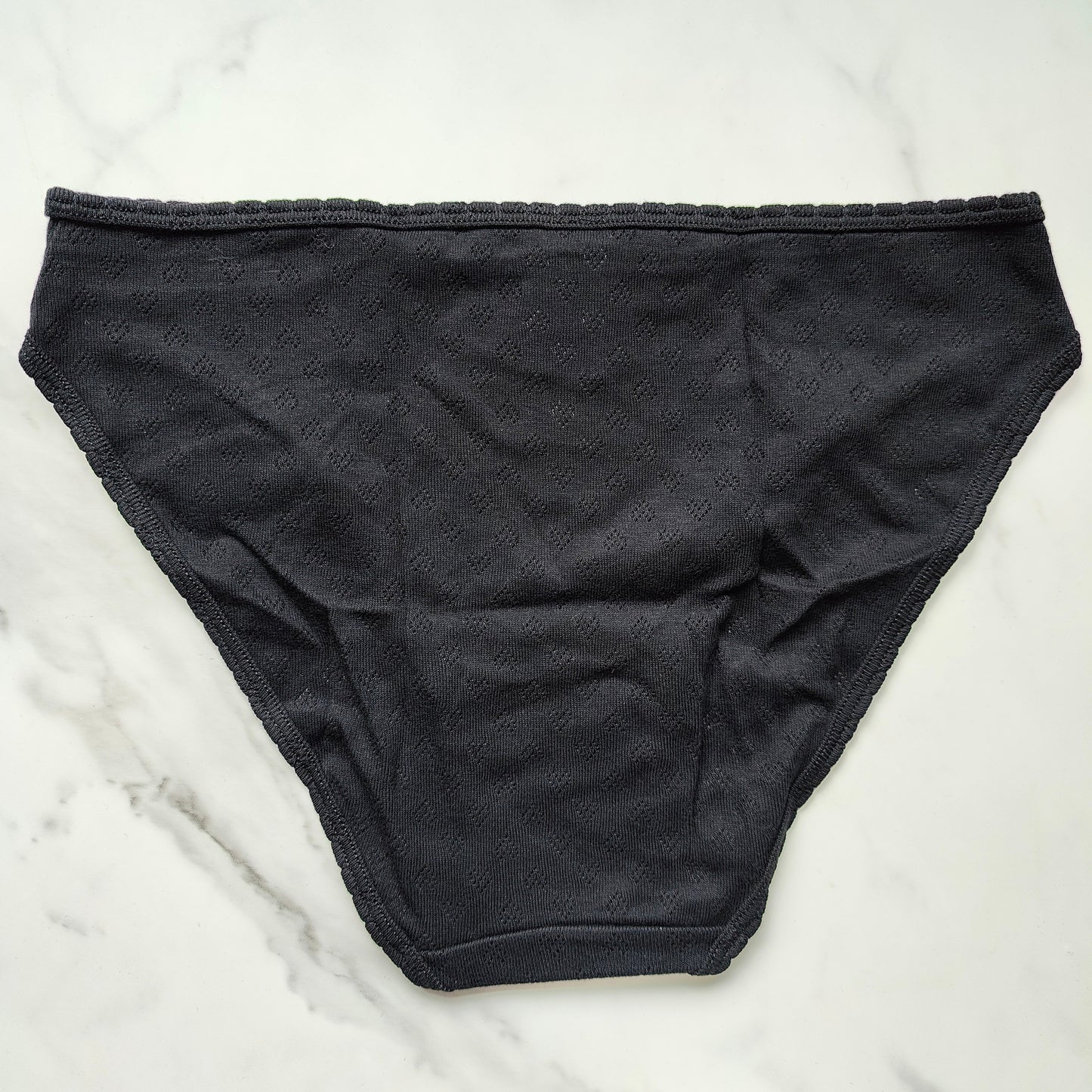 Cotton Heart Pointelle Bikini Panty