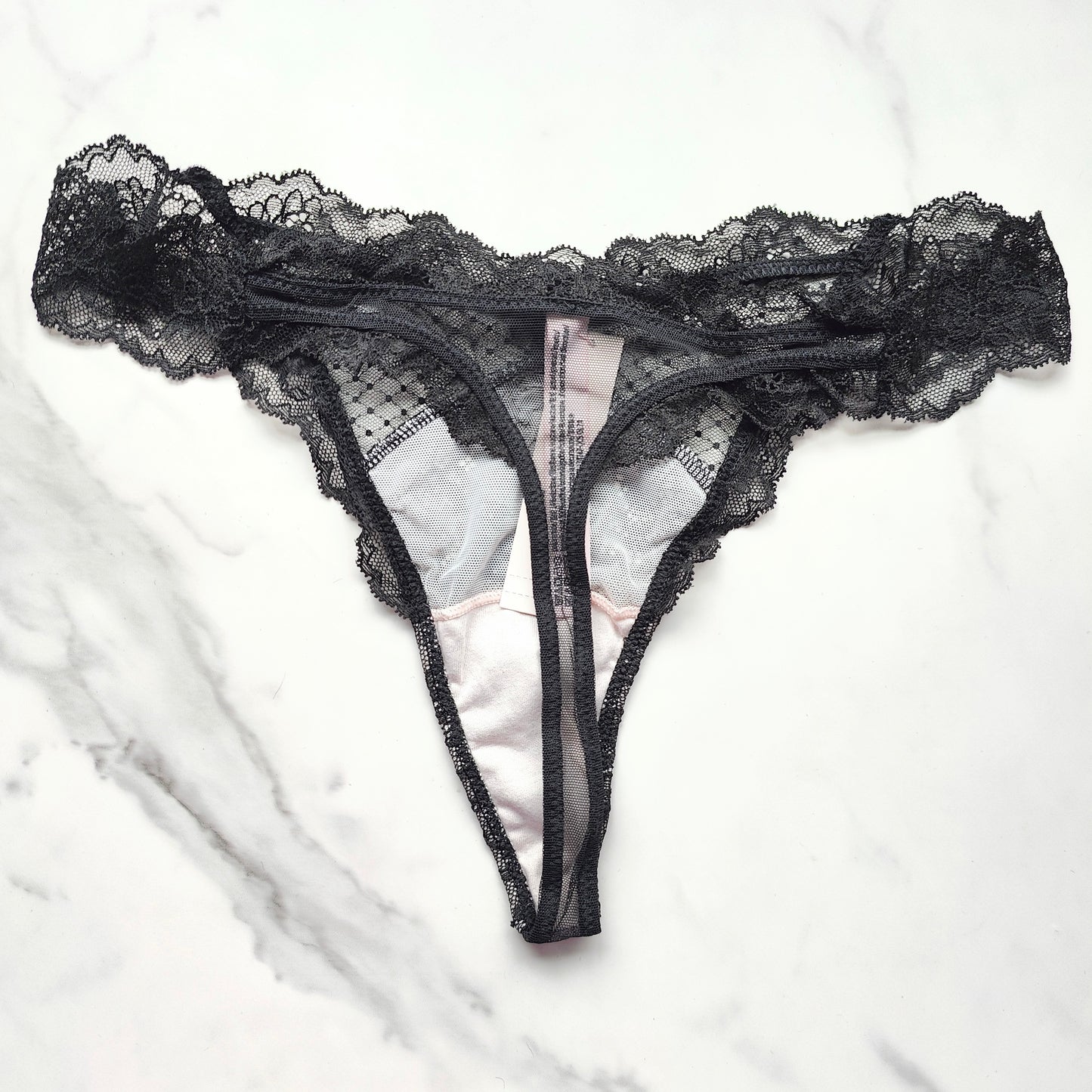 Dream Angels Lace & Mesh Detail Thong Panty