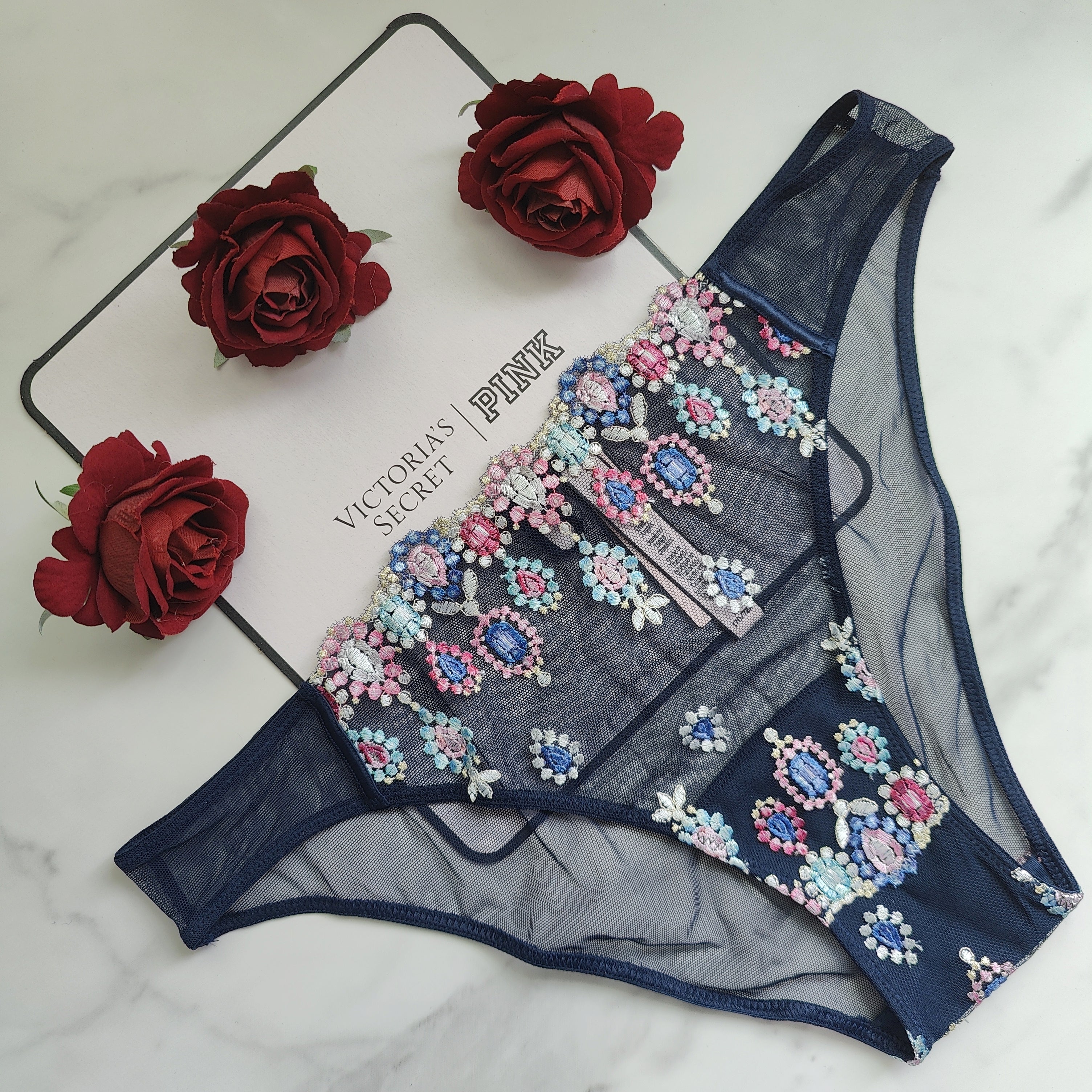 Celestial Embroidery String Bikini Panty