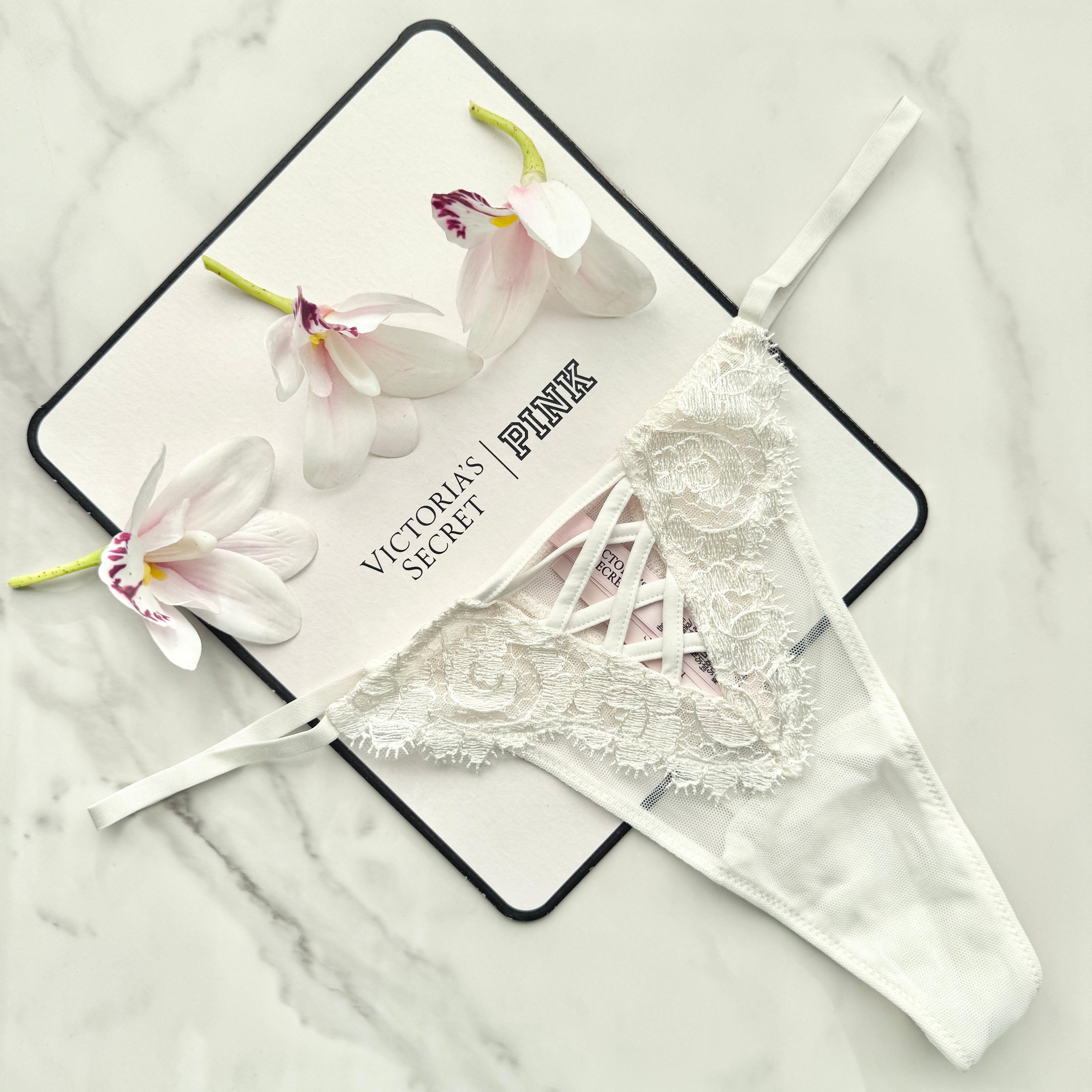 Dream Angels Boho Floral Embroidery Thong Panty