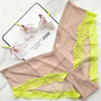 Very Sexy Mesh Lace-Trim High-Leg Cheeky Panty