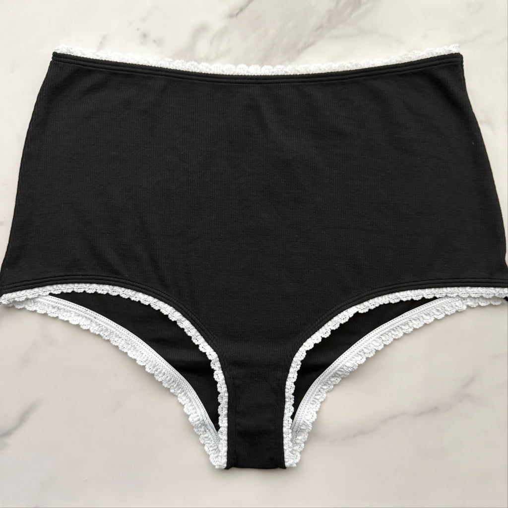 By Anthropologie Lace-Trim High-Waisted Brief Panty