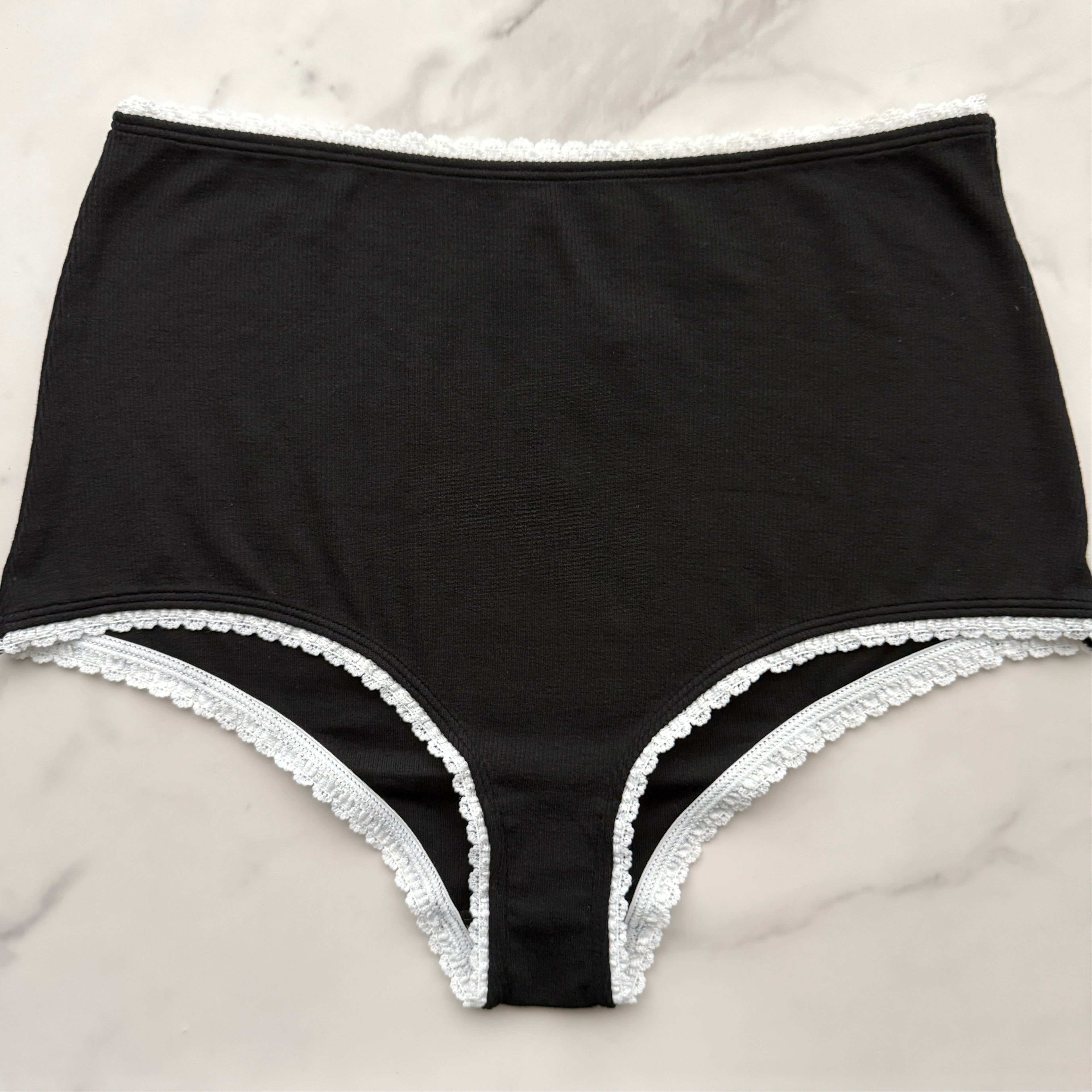 By Anthropologie Lace-Trim High-Waisted Brief Panty