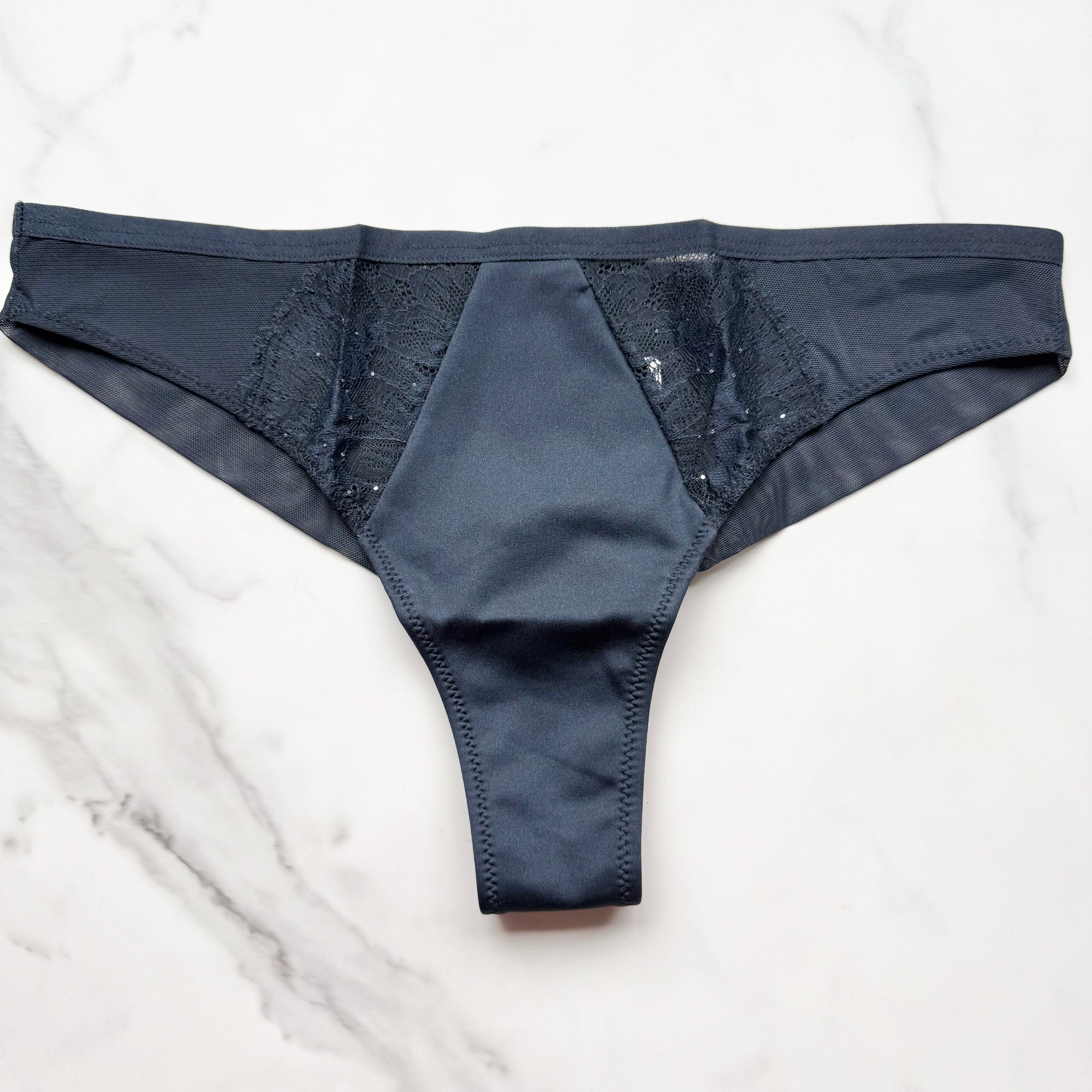 Sequin Lace Tanga Panty