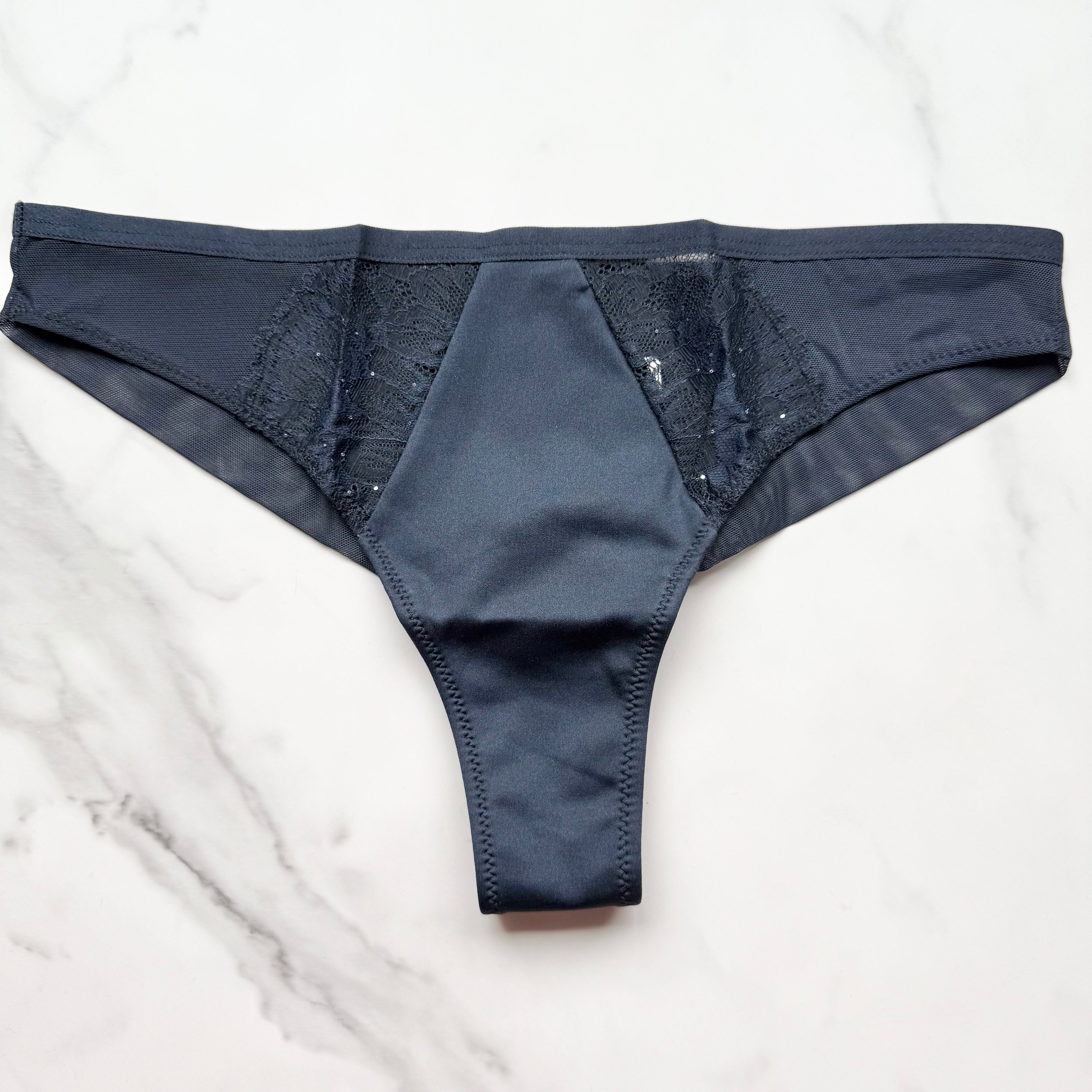Sequin Lace Tanga Panty