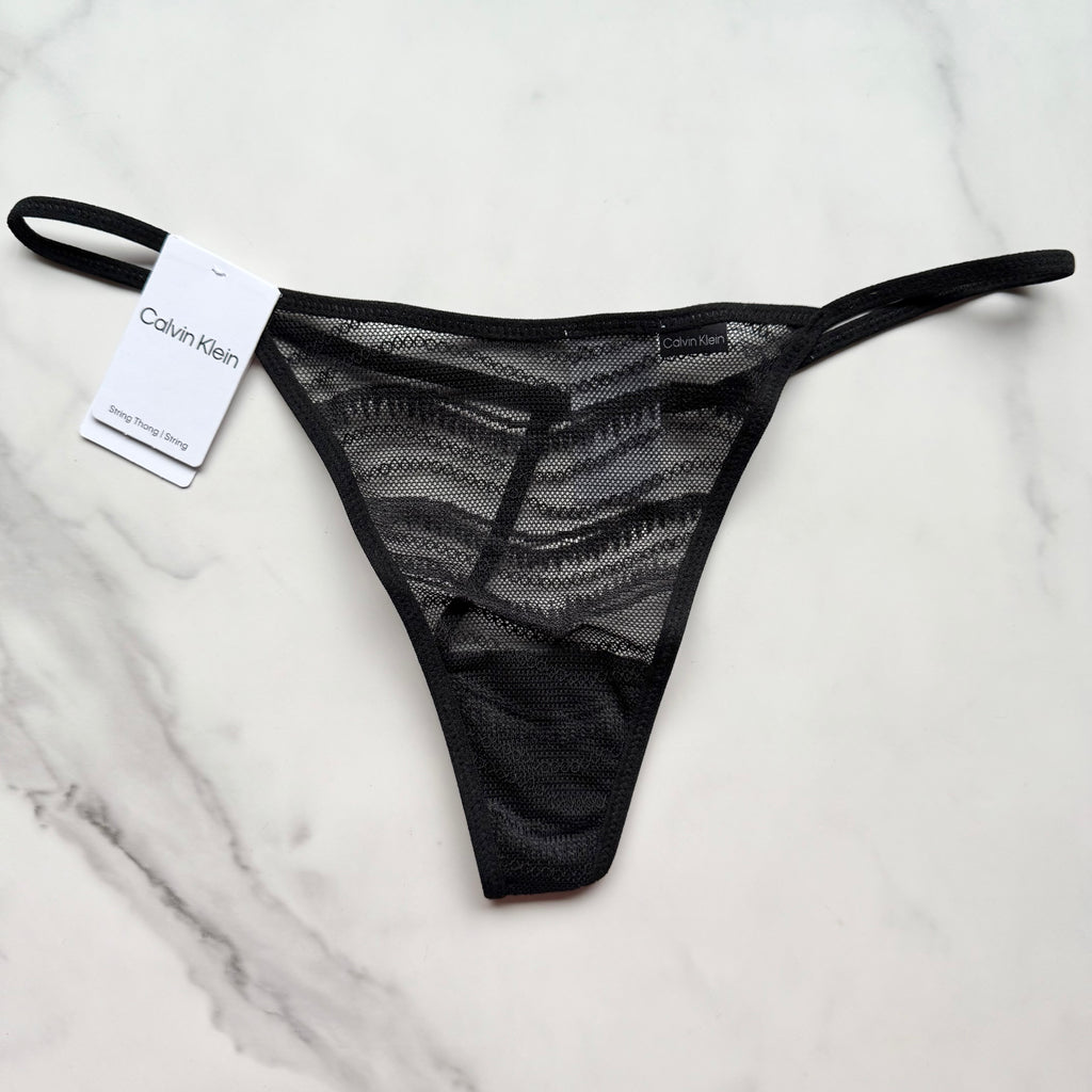 Allover Lace String Thong Panty