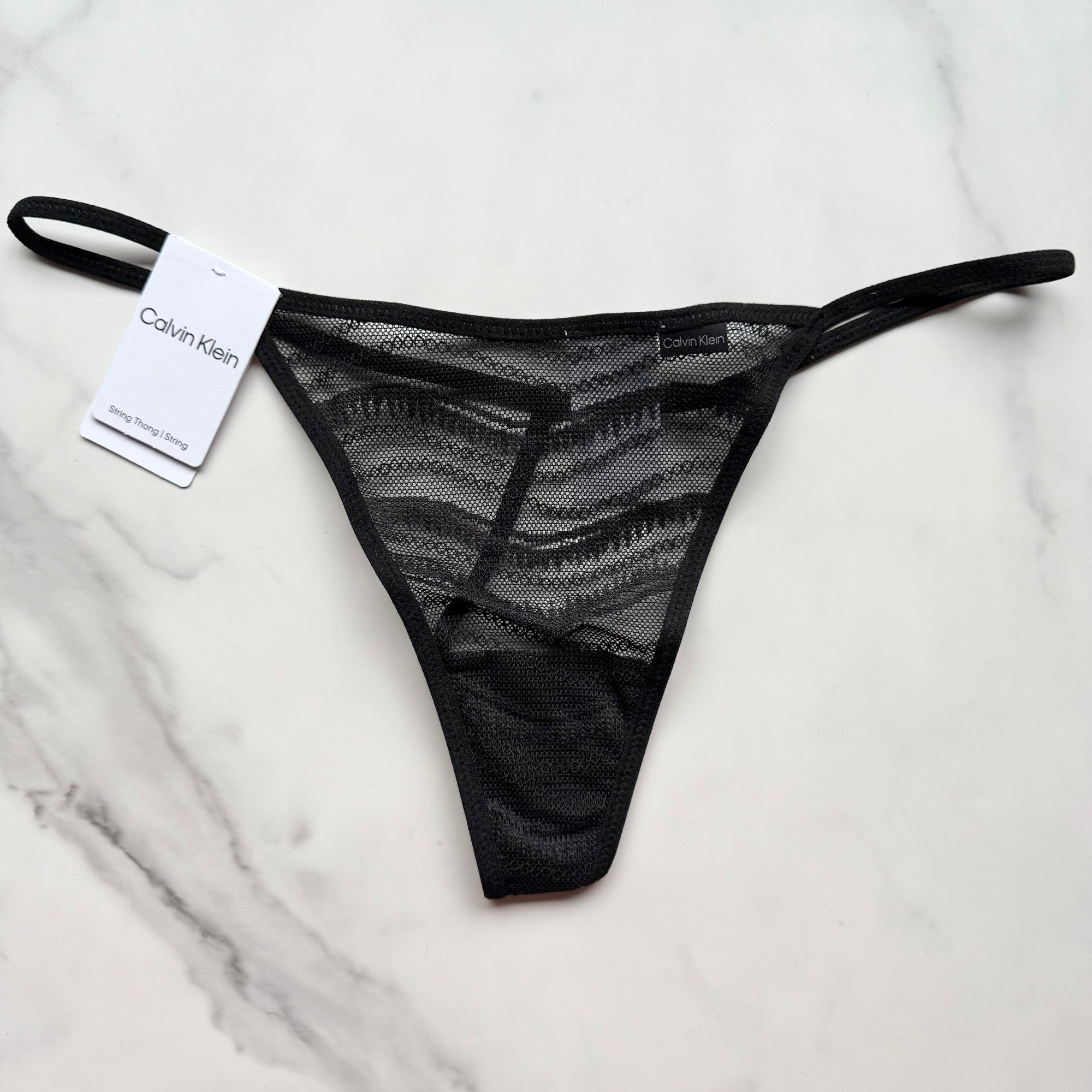 Allover Lace String Thong Panty