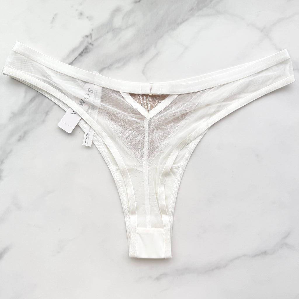 Soma  Soma's Sexiest Framed Embroidery Tanga Panty 