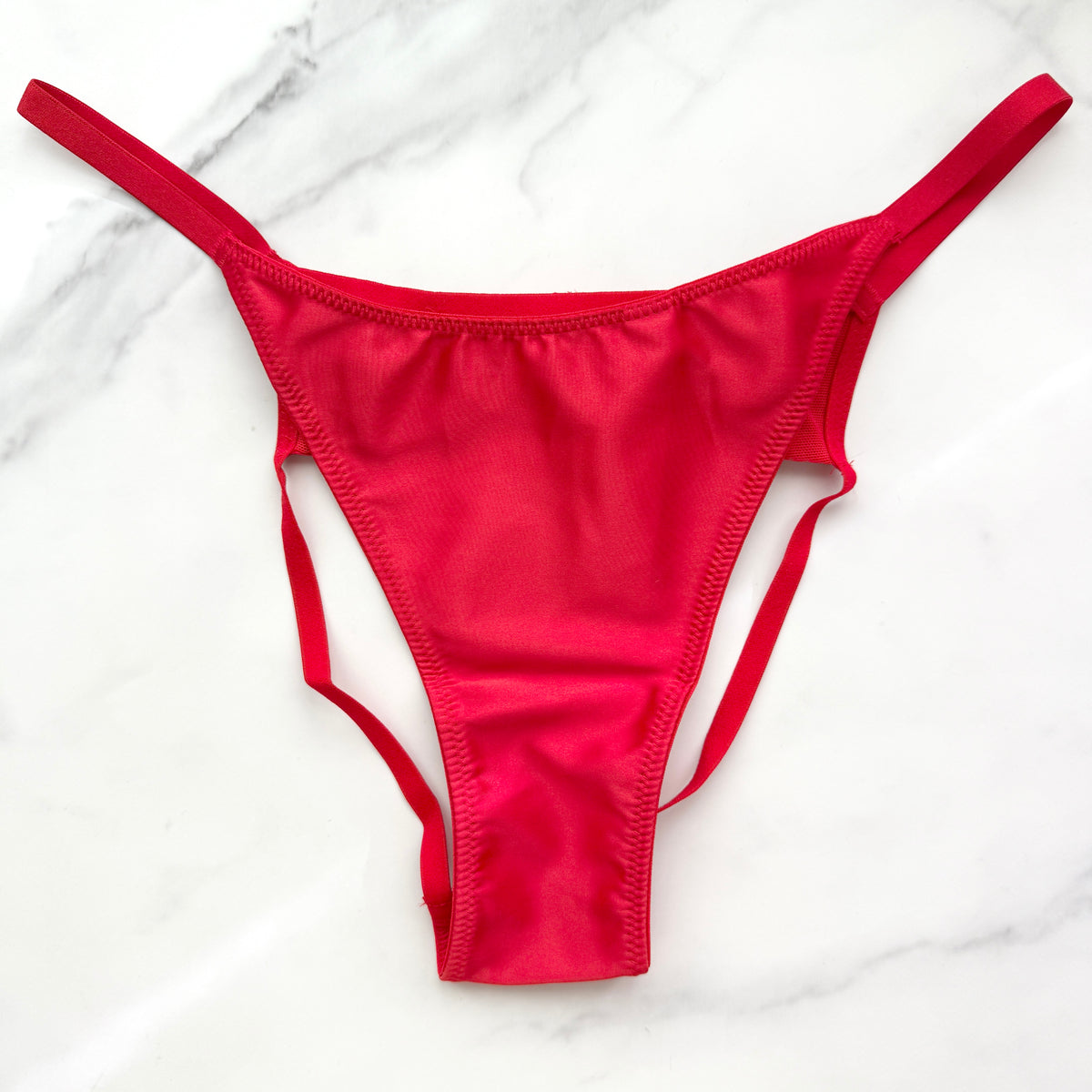 Dream Angels Twinkle Bow Satin Open-Back Brazilian Panty