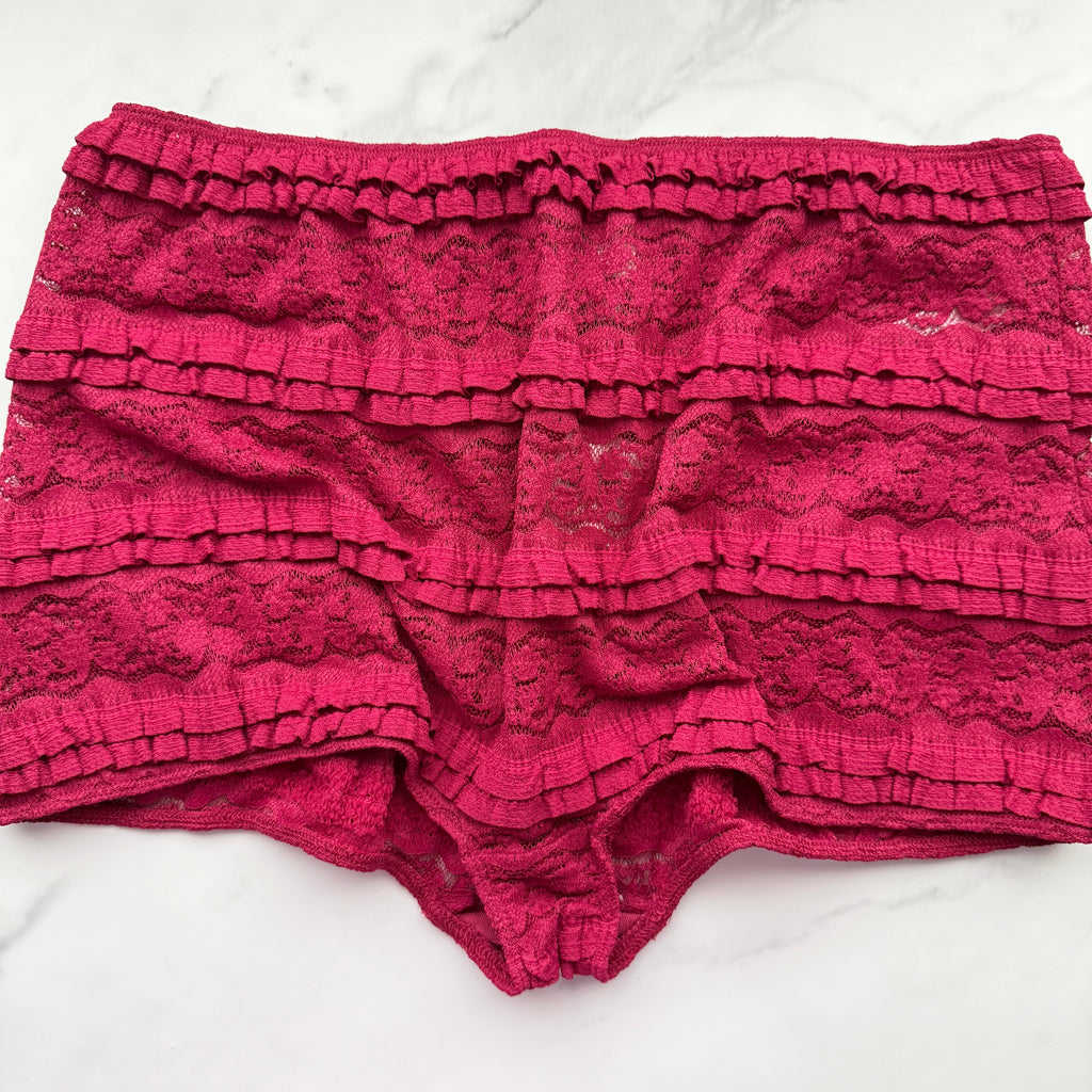 LyreBird Ruffled Lace Boyshort Panty