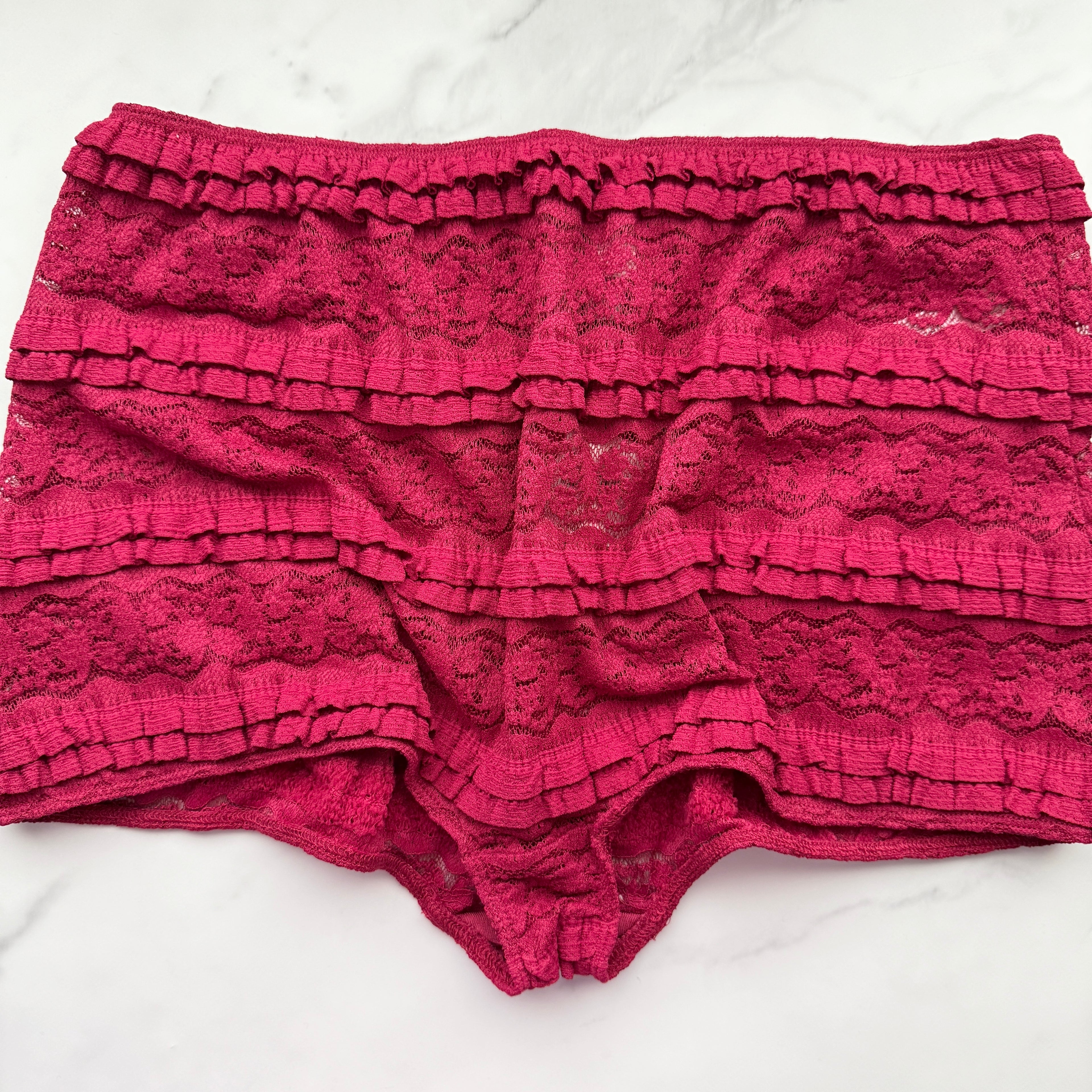 LyreBird Ruffled Lace Boyshort Panty