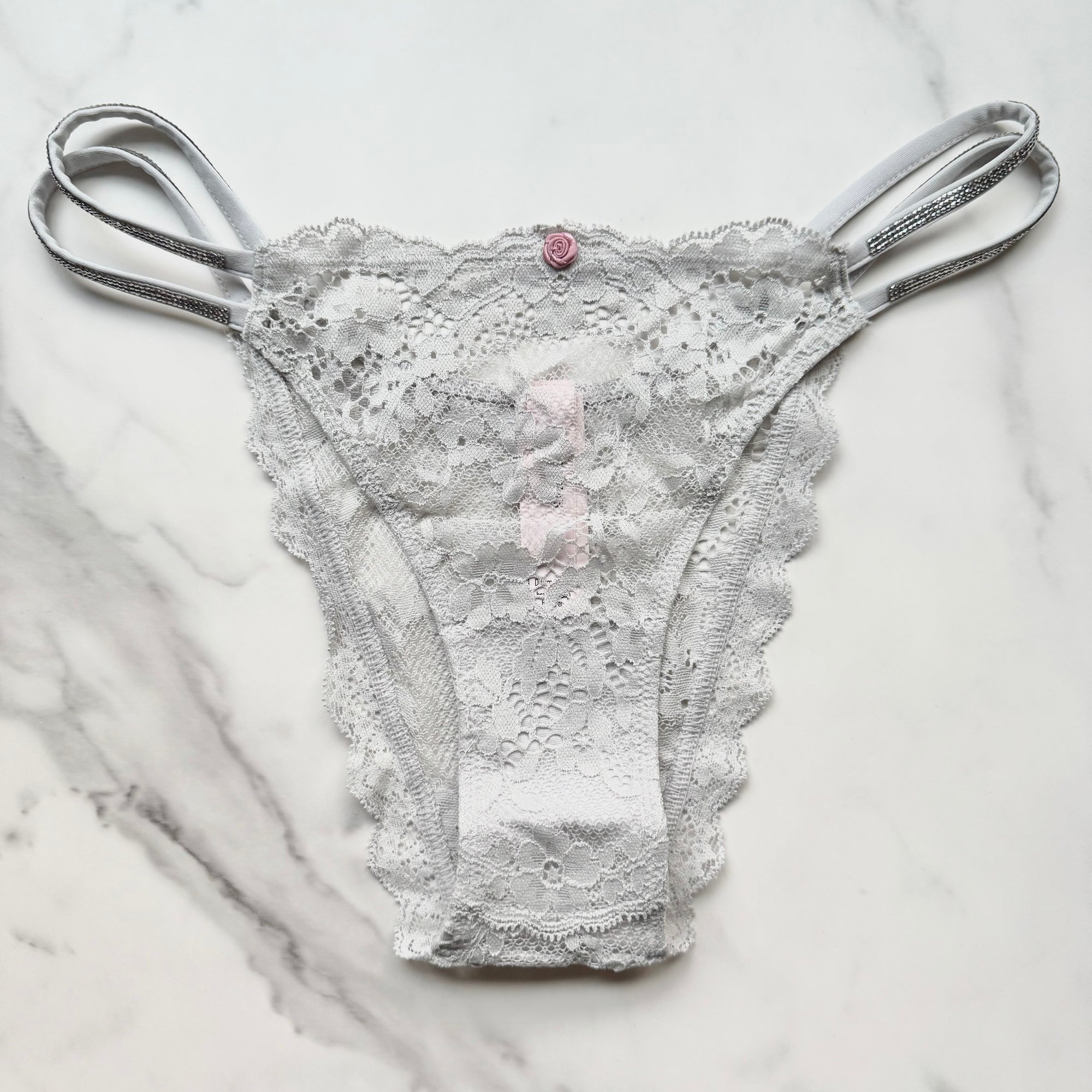 Dream Angels Twinkle Strap Lace Brazilian Panty