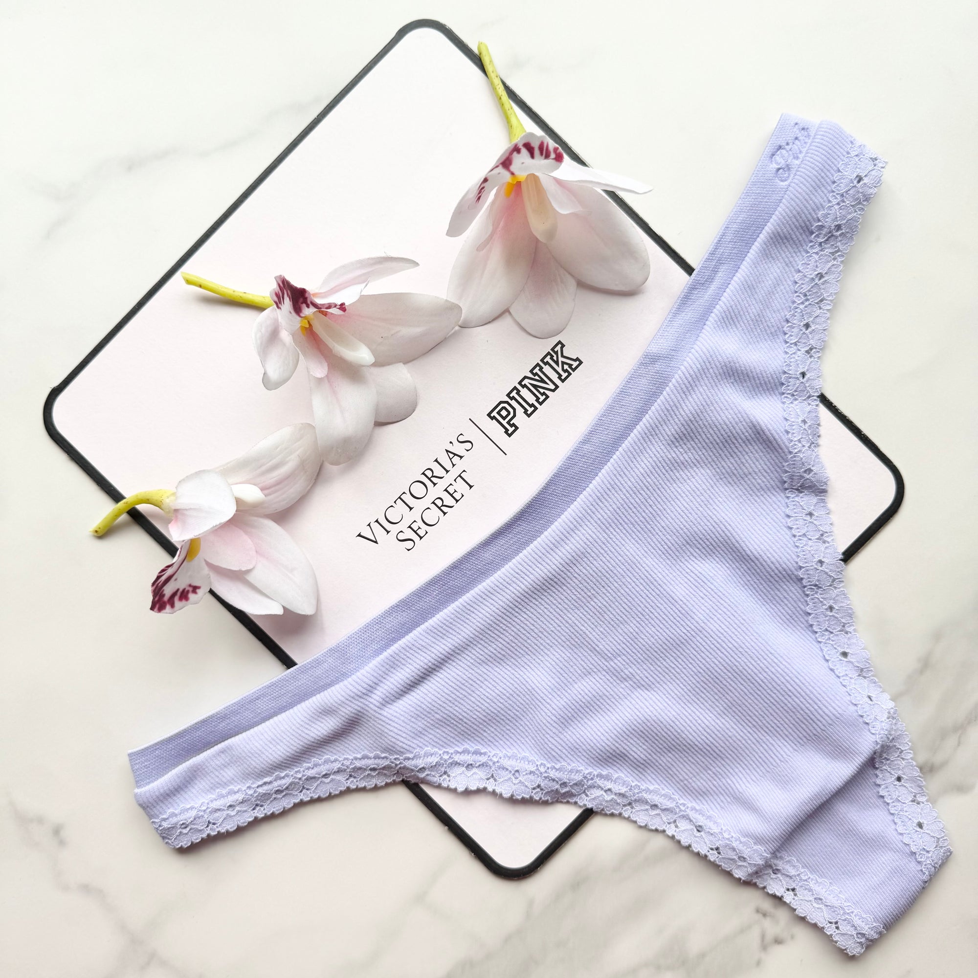 Seamless High-Leg Lace-Trim Thong Panty