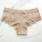 The Lacie Lace-Waist Cotton Smooth Cheeky Panty