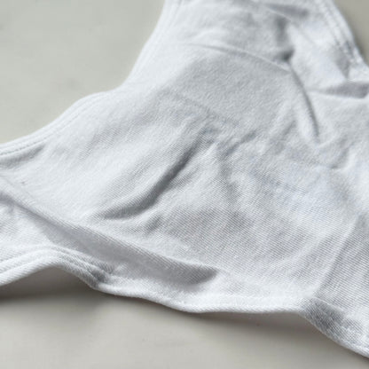 Logo Cotton High-Leg Smooth Thong Panty
