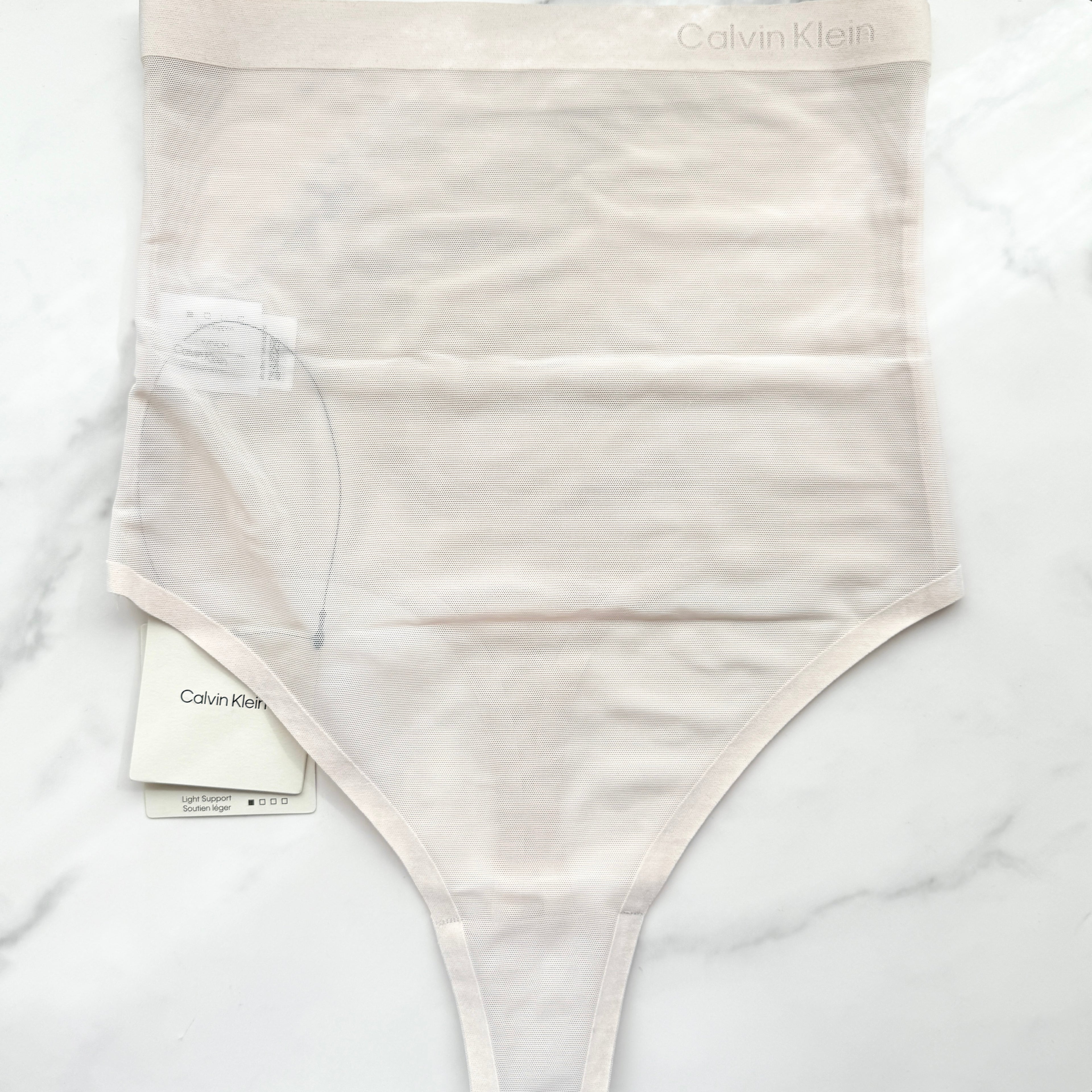 Minimalist Mesh High Waist Thong Panty