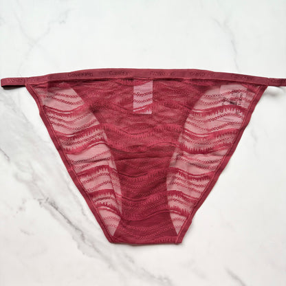 Allover Lace String Bikini Panty