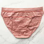 Seamless Sheer Stripe Bikini Panty