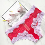 Tease Mesh Lace-Trim Cheeky Panty