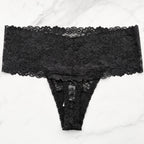 PINK Victoria's Secret  Wink Wide-Waist Lace Thong Panty 