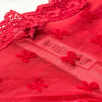 Tease Mesh Lace-Trim Cheeky Panty