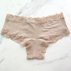 The Lacie Lace-Waist Cotton Smooth Cheeky Panty
