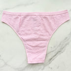 Seamless Daisy Pointelle Brazilian Panty