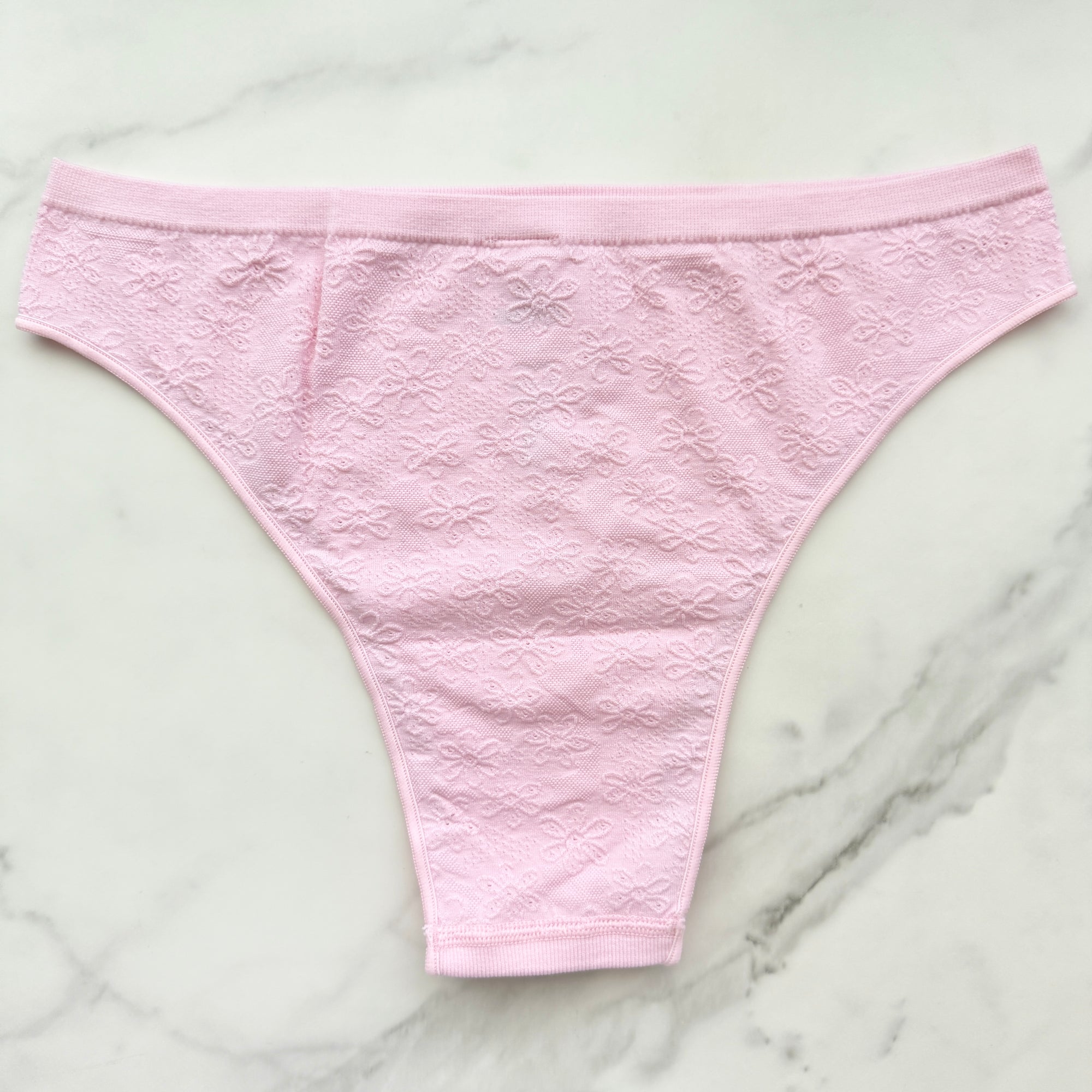 Seamless Daisy Pointelle Brazilian Panty