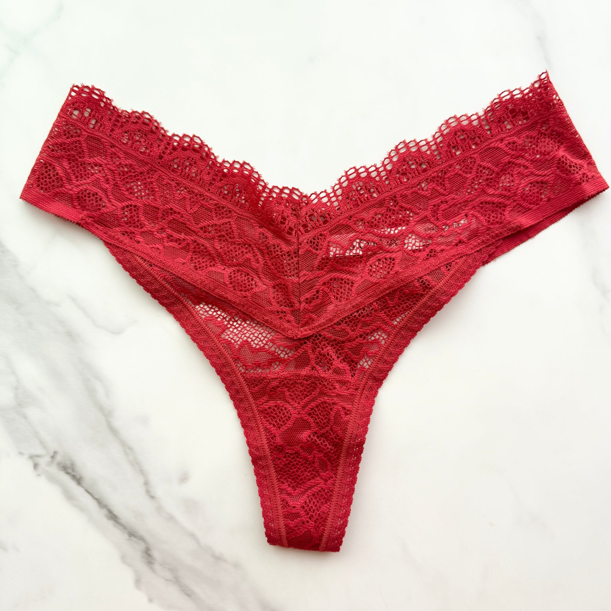 Embraceable Enchanting All-Over Lace Thong Panty