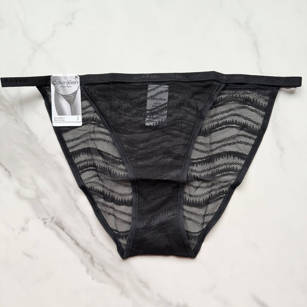 Allover Lace String Bikini Panty