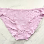 Lace-Trim Lace-Waist Bikini Panty